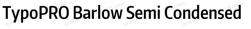 TypoPRO Barlow Semi Condensed Bold字体转换
